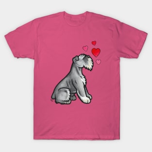 Miniature Schnauzer love T-Shirt